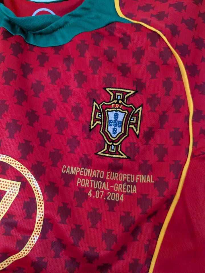 Portugal Home Shirt 2004 C.Ronaldo 17 KIDS KIT