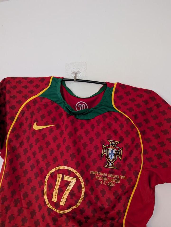 Portugal Home Shirt 2004 C.Ronaldo 17 KIDS KIT